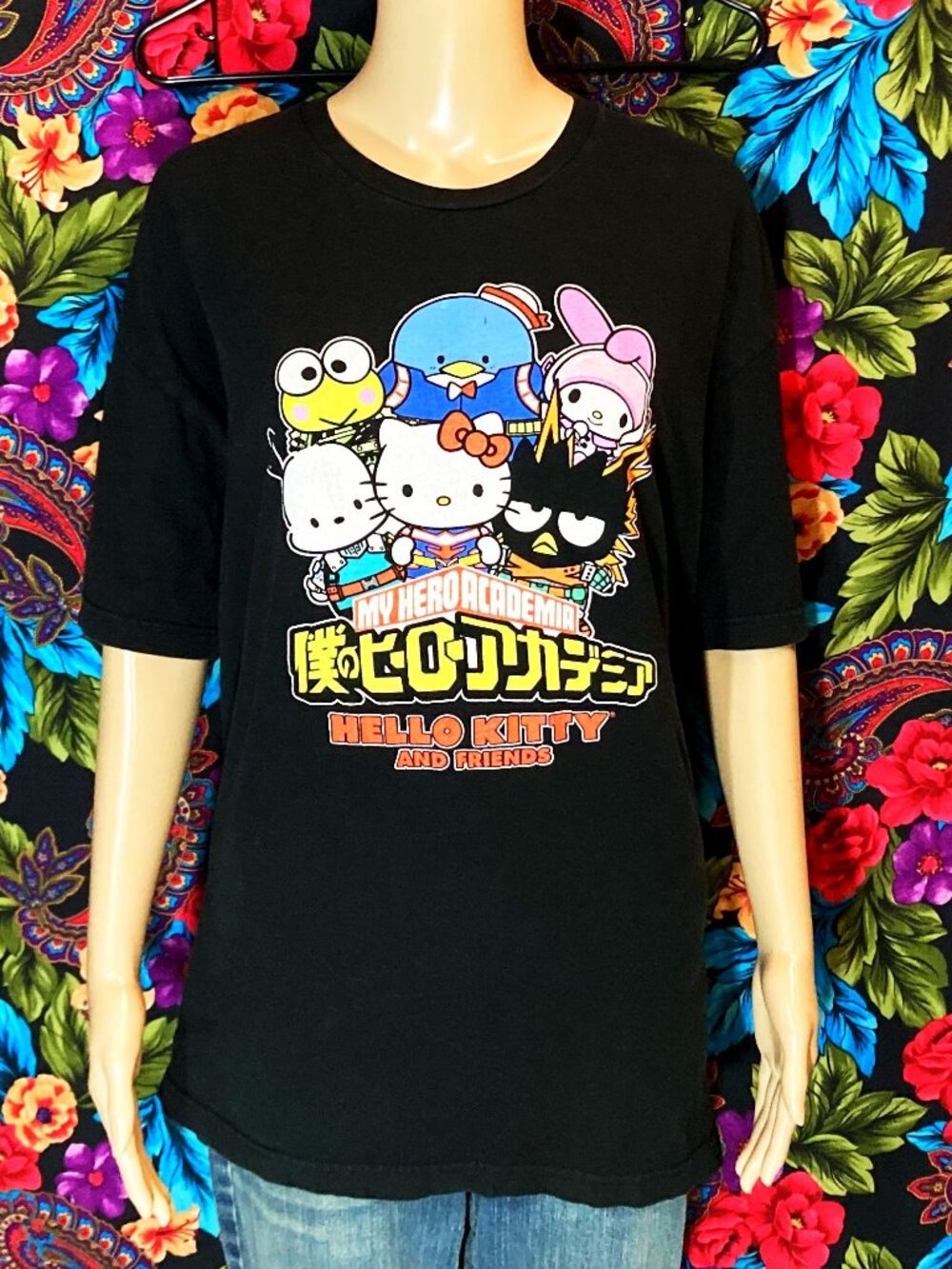 HELLO KITTY SANRIO x MY HERO ACADEMIA SHIRT ANIME MANGA TEE 2XL UNISEX ** 2021 *